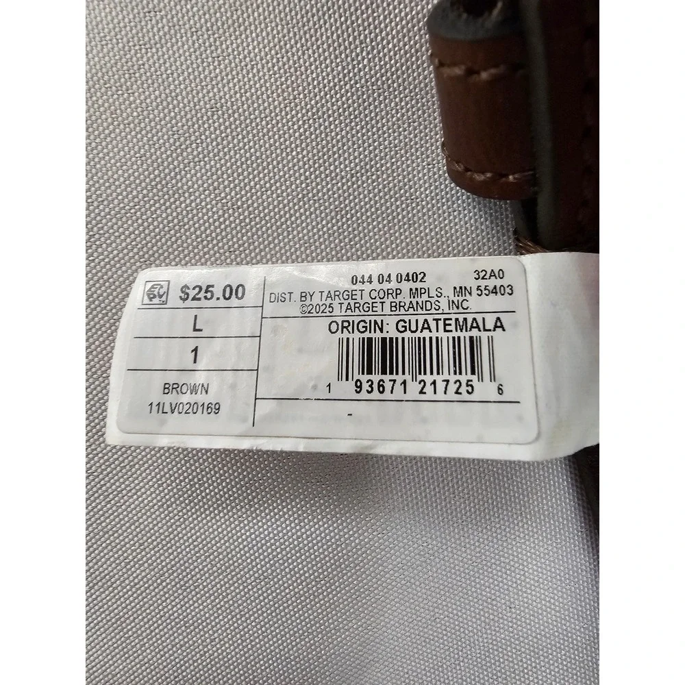 Levi's Mens 11LV020169 Belt Brown Leather Casual Size Large